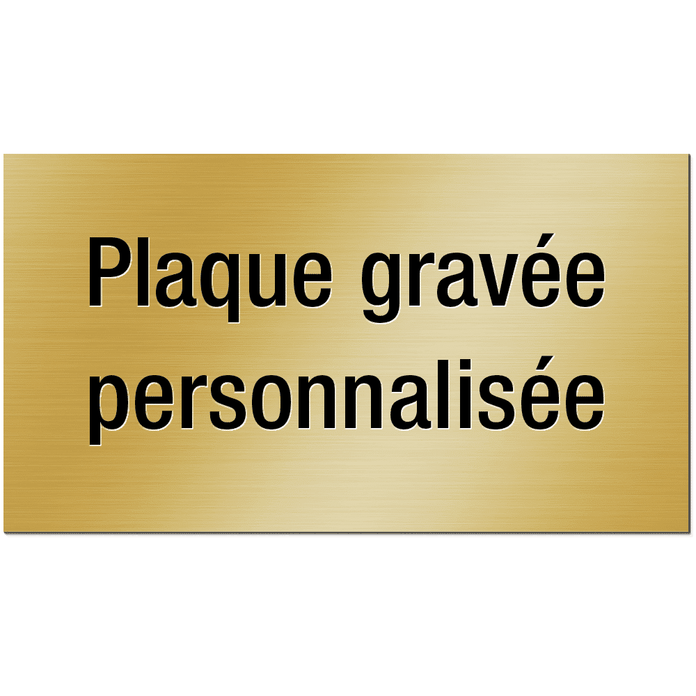 Personalized engraved plaque 1.6 mm (max. 110 x 60 mm) - HANKO