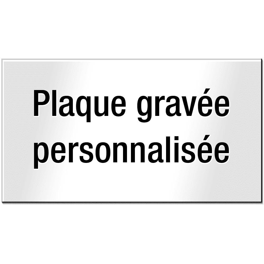 Plaque gravée personnalisée de 1,6 mm (max. 85 x 30 mm) - HANKO Stempel &  Gravur