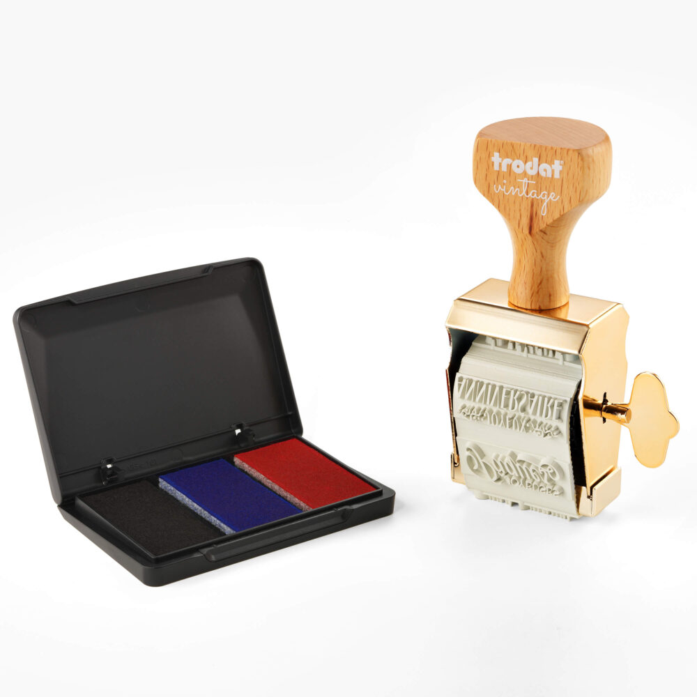 HANKO Stempel & Gravur - Trodat Vintage - Special Occasions - Multi Form Stamp with Inking Pad