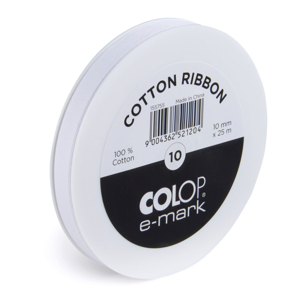 HANKO Stempel & Gravur - Ruban en coton pour COLOP e-mark - 10 mm