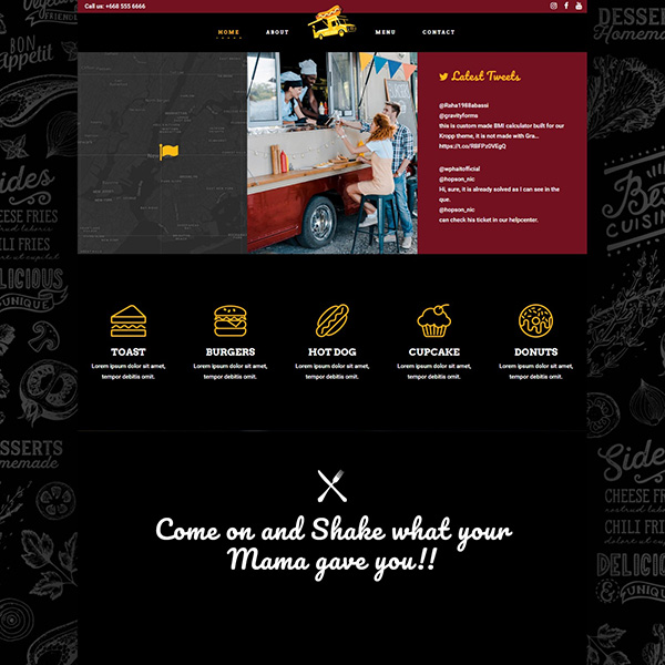 Schaufenster Website
