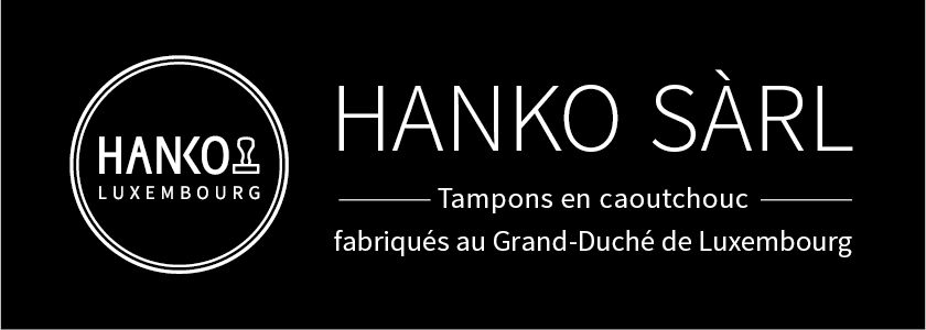 HANKO Luxembourg - Tampons en caoutchouc fabriqués au Luxembourg