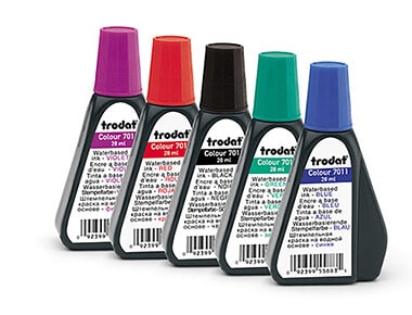 Flacons d'encre pour réencrer vos coussins encreurs