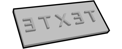 Plaques personnalisées pour tampons encreurs