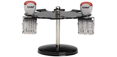 Porte-cachets pour tampons en bois