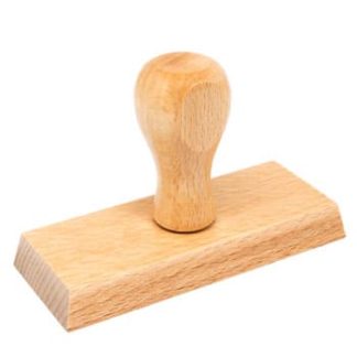 HANKO Luxembourg - Tampon en bois 100x40mm
