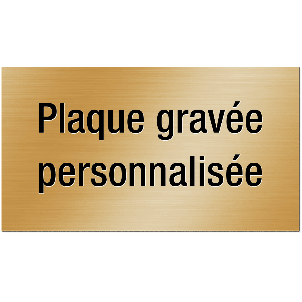 Plaque nom pour boîte aux lettres personnalisée - coloris au choix