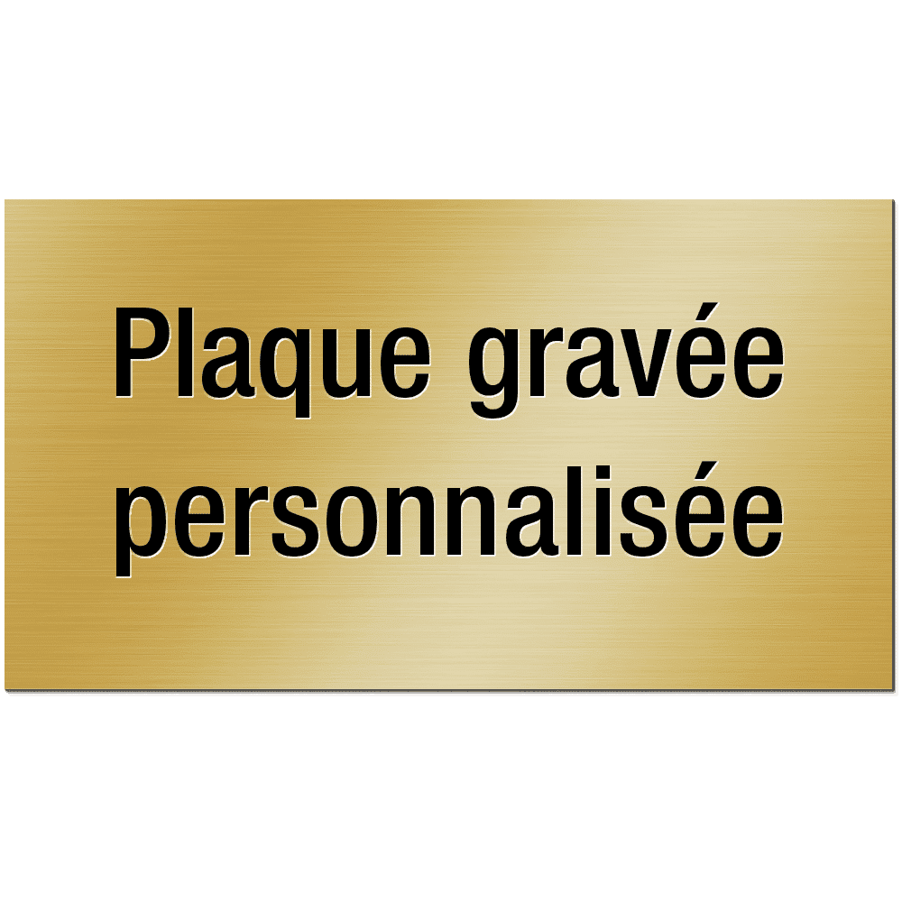 Achetez La Récompense Parfaite : Gravure Sur Plaque Format 150x25mm Fond Or  - Gre