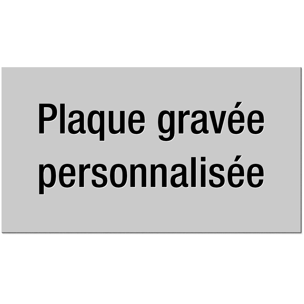 Plaque gravée personnalisée pour boîte aux lettres/sonnette de 0