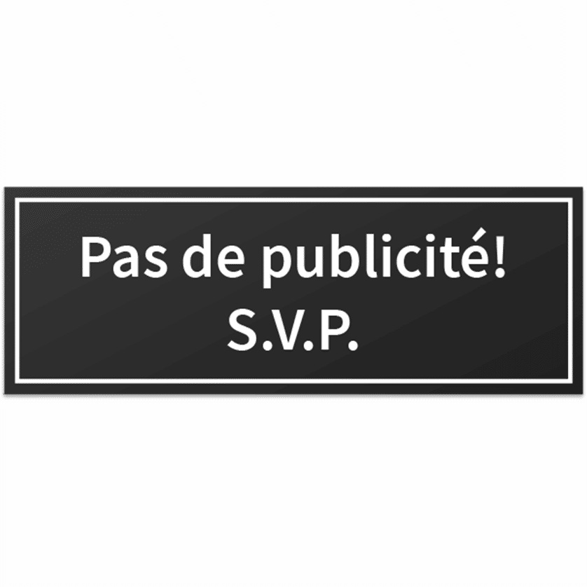 HANKO Luxembourg - Plate - No advertising! SVP - Black