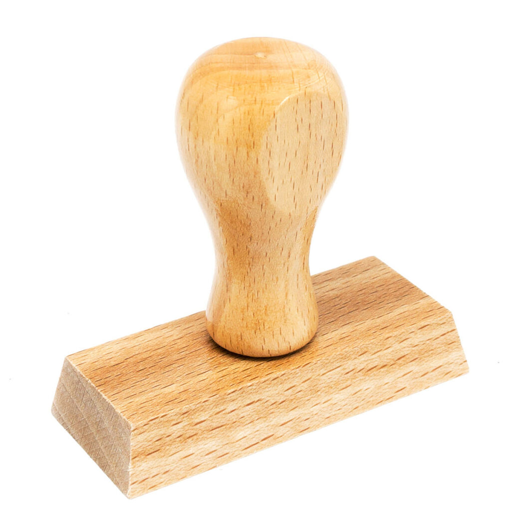 HANKO Stempel & Gravur - Tampon en bois - 70x30mm