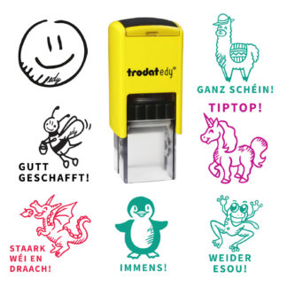 HANKO Stempel & Gavur – Trodat edy – Tampon pour enseignants – Motifs luxembourgeois