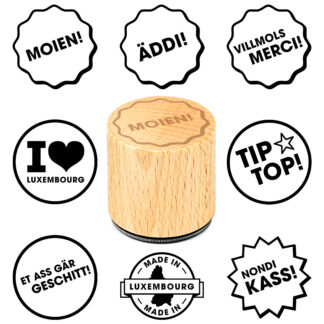 Wooden stamps with pattern