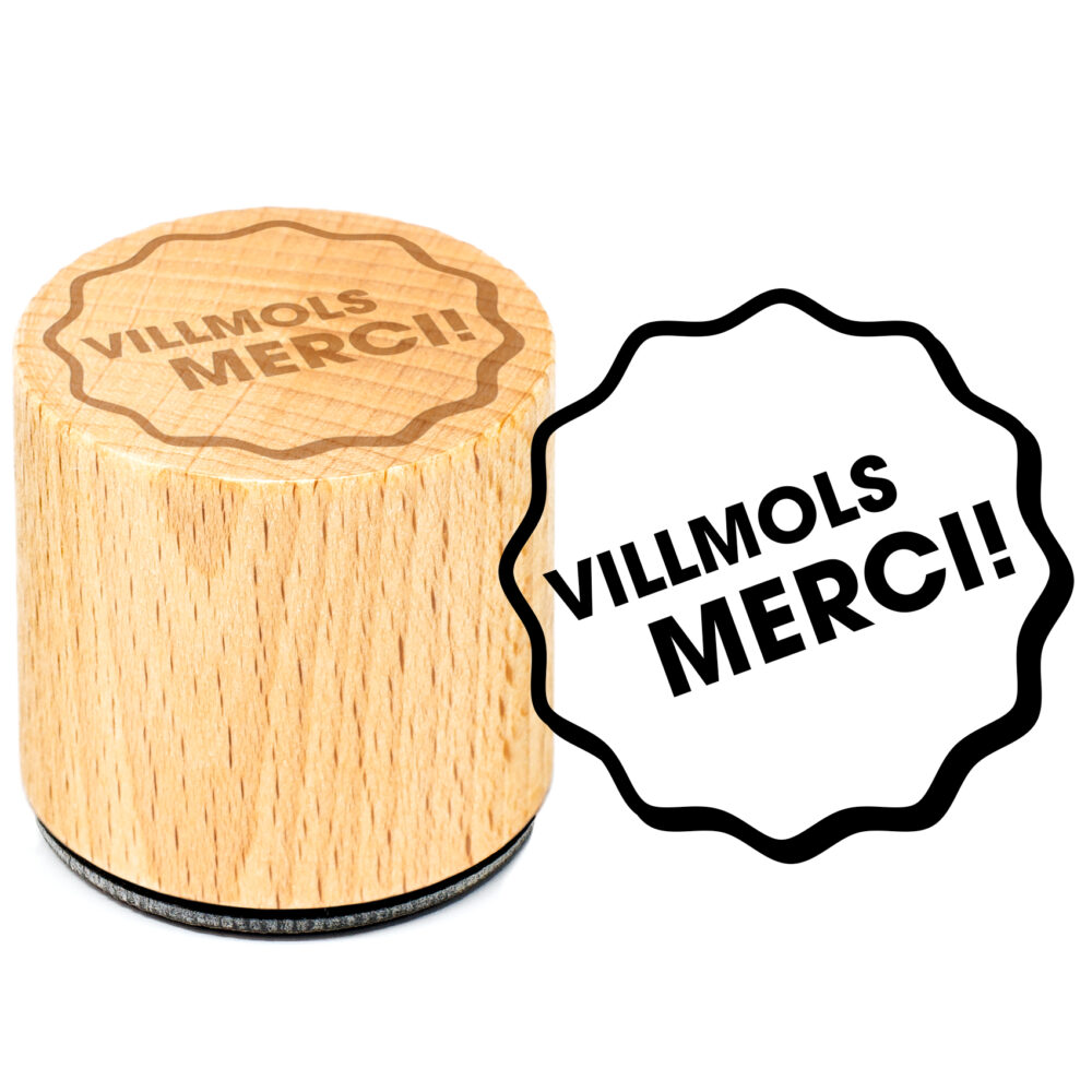 HANKO Stempel & Gravur - Creative wooden stamps - Luxembourg Collection - Villmols thank you!