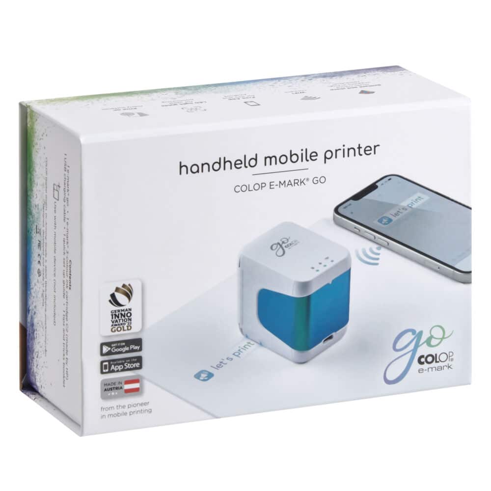 HANKO Stempel & Gravur - COLOP e-mark go - Portable printer - Box