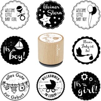 HANKO Stempel & Gravur – COLOP Arts and Crafts – Woodies Baby Collection