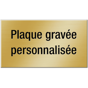 Plaque gravée personnalisée pour boîte aux lettres/sonnette de 0,1mm (max. 85 x 30 mm)