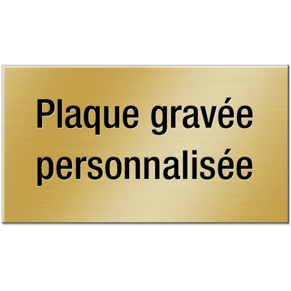 Plaque gravée personnalisée pour boîte aux lettres/sonnette de 0,1mm (max. 85 x 30 mm)