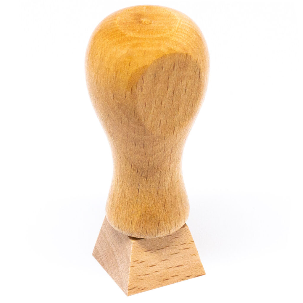 Tampon en bois personnalisé 20 x 20 mm