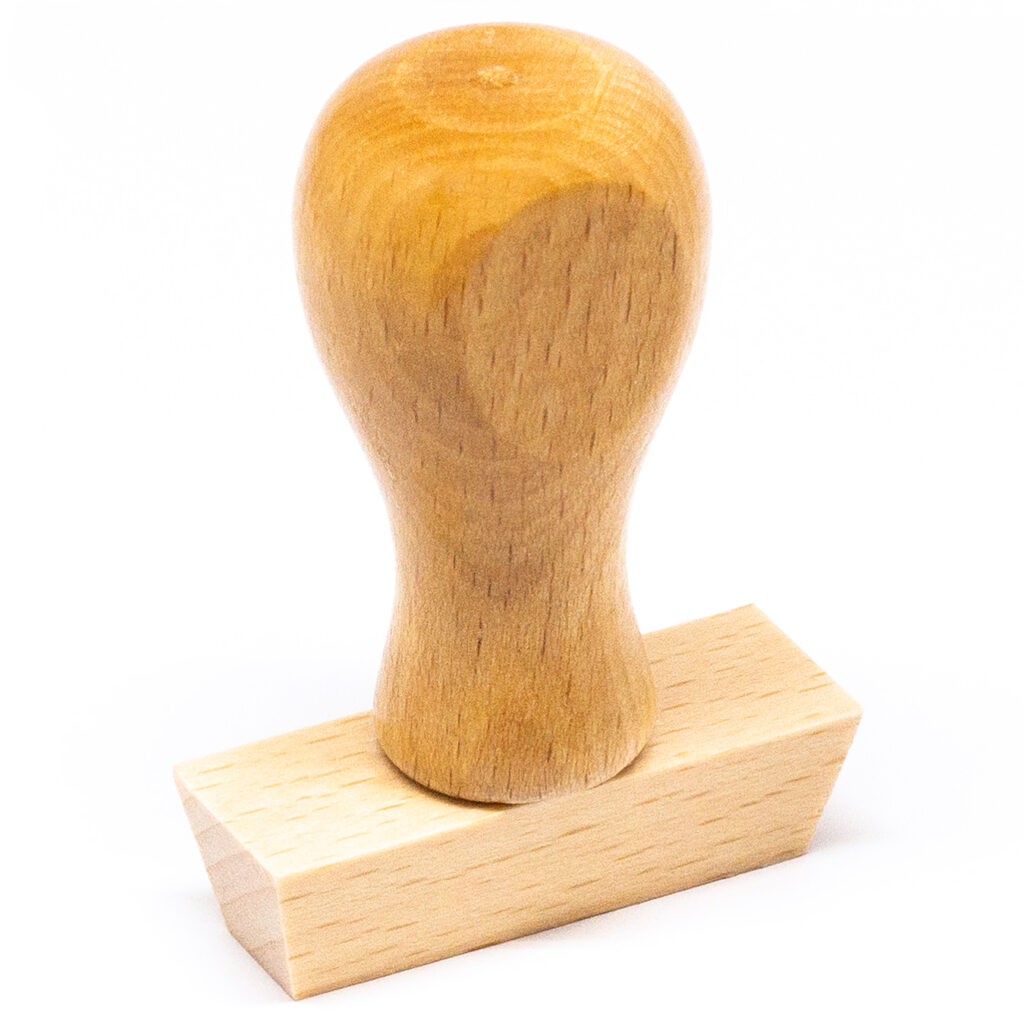 Tampon en bois personnalisé 40 x 10 mm