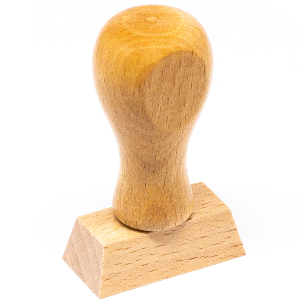 Tampon en bois personnalisé 40 x 20 mm