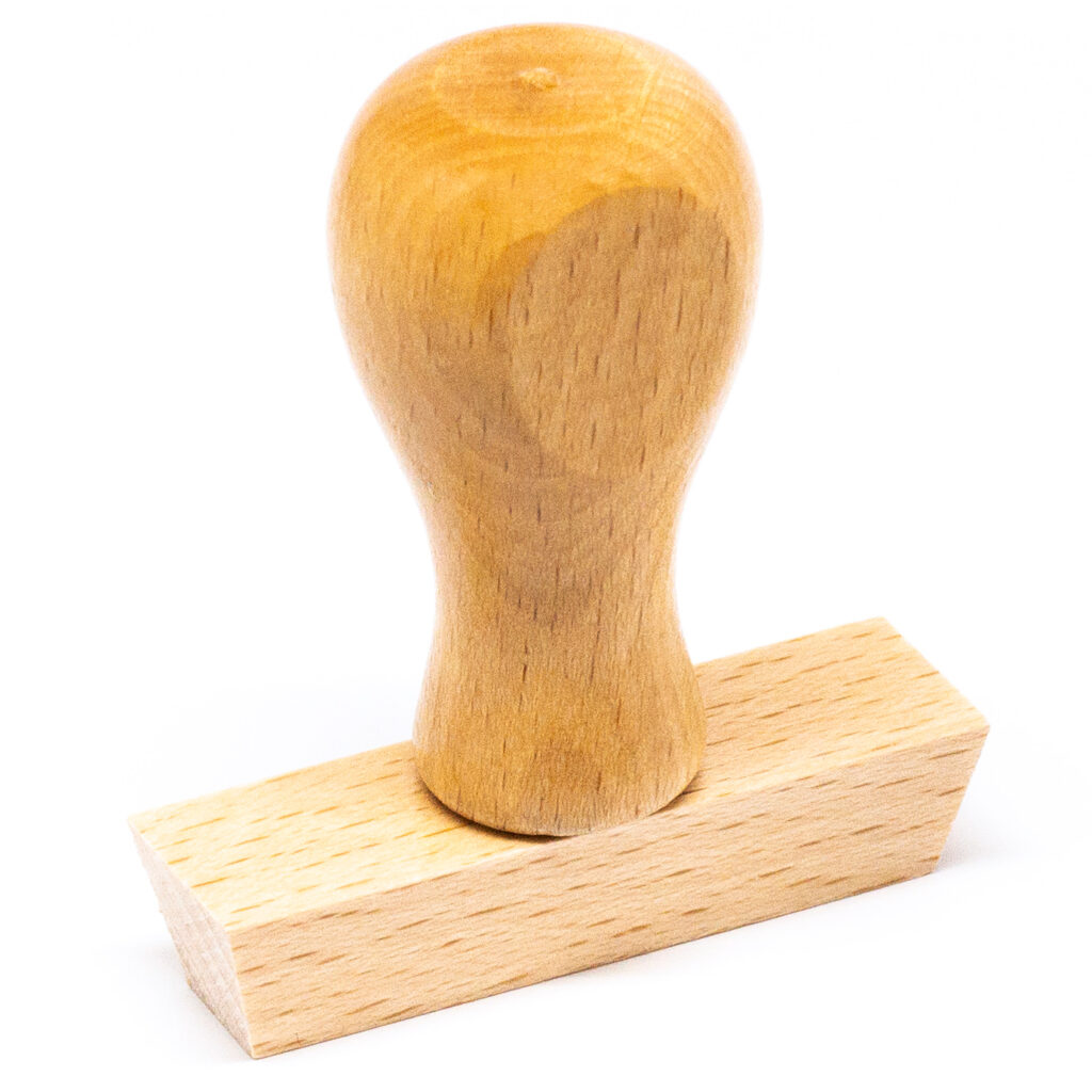Tampon en bois personnalisé 50 x 10 mm