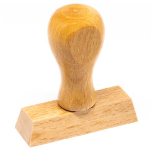 Tampon en bois personnalisé 60 x 20 mm