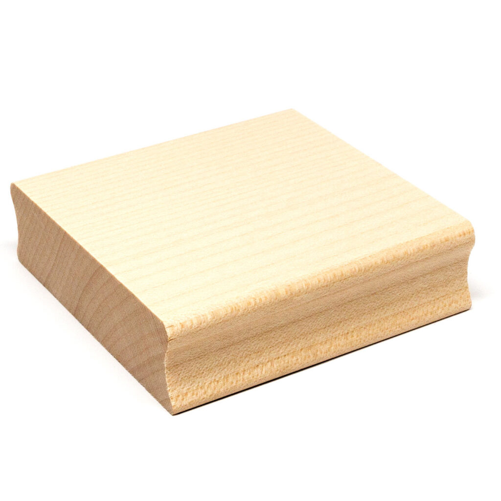 Tampon en bois pour loisirs créatifs et scrapbooking 70 x 70 mm